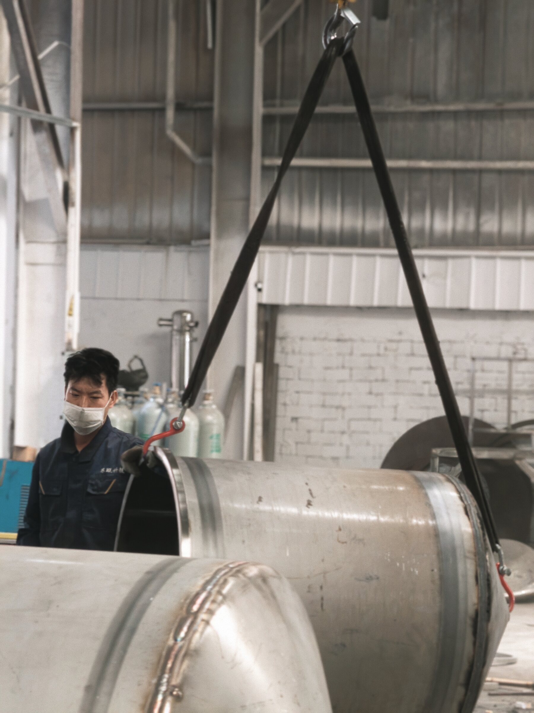 Stainless steel reaction vessel
